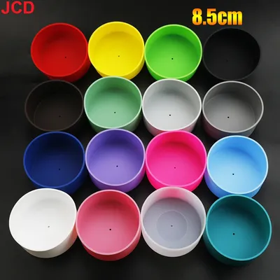 1pcs 8.5cm For Better Life Soft Silicone Cup Bottom Sheath Protector Sleeve For Glass Water Tea Bottle Anti Damage Accessories