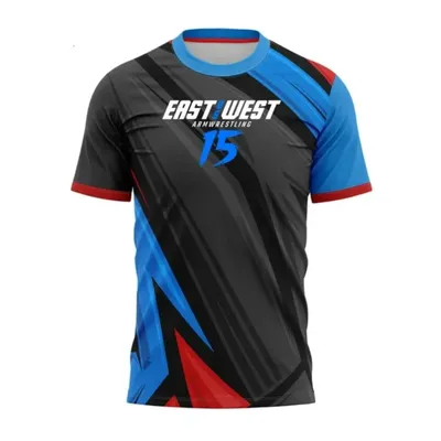 East Vs West 15 Devon Larratt Arm Wrestling Jersey Team Wrist Enthusiasts Training Fitness Game-day
