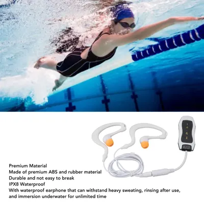 Underwater MP3 Music Player Waterproof MP3 Player Rechargeable USB2.0 Low Loss with Waterproof