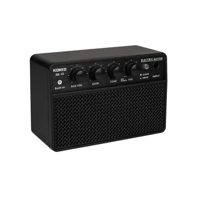 KOKKO 10W Small Electric Guitar Amp Mini Portable Guitar Practice Speaker for Daily Practice Street