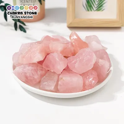 50g/bag Natural Crystal Rose Quartz Aroma Stone Diffuser Minerals Specimen Raw Mineral Decorative