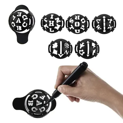 6Pcs/Set Golf Ball Line Liner Marker Template Drawing Alignment Marks Sign Tool Durable And Reusable