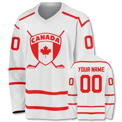 Custom Canada Hockey Jersey with Name Number for Men Women Youth Kids Personalized Canadian Team