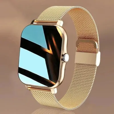 For Huawei Xiaomi Samsung Phone Color Screen Full Touch Custom Dial Smart Watch Women Bluetooth Call