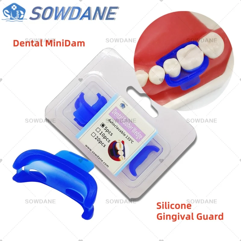 Dental Mini Dam MiniDam Rubber Dam Clamp Holder Dental Silicone Rubber Dam Clamp Clip Dental Silicon Clips Autoclavable