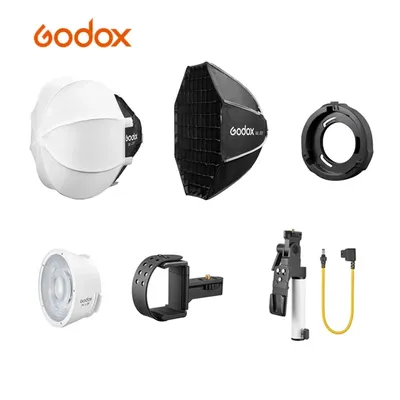 Godox ML100Bi LED Lights Accessories ML-CS30 ML-SF3030 Octagon Softbox ML-L36 Lens Reflector ML-GB
