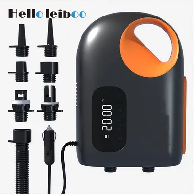 LEIBOO 20PSI DC Inflatable Electric Air Pump High Speed Air Compressor for Outdoor Surfing Paddle