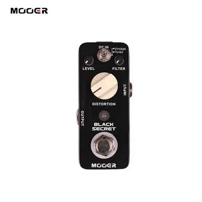 Mooer Black Secret Distortion Electric Guitar Effect Pedal 2 Working Modes True Bypass Mini Pedal