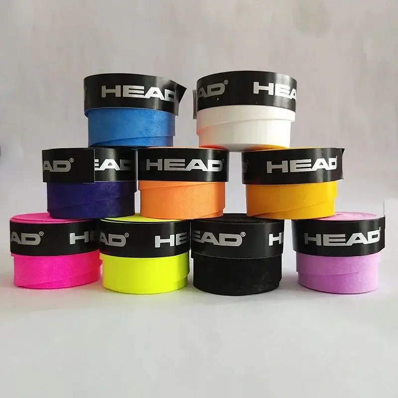 10Pcs Original HEAD Overgrip Anti Slip Tennis Racket Grips Padel Accessory Shock Tennis Badminton Squash Training Sweatband