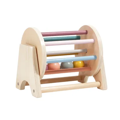 Baby Montessori Wooden Spinning Drum Infant Early Education For 1 To 3-Year-0ld Boys Girls Toddlers