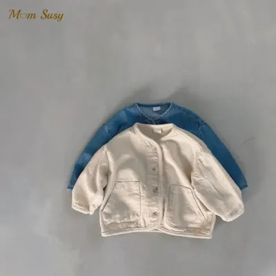 Fashion Baby Boy Girl Cotton Denim Jacket Infant Toddler Child Jean Coat Kid Outwear Casual Spring