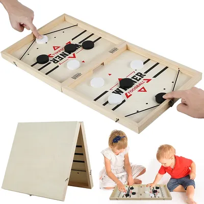Large Foldable Foosball Winner Games Table Hockey Catapult Chess Parent-child Fast Sling Puck Board