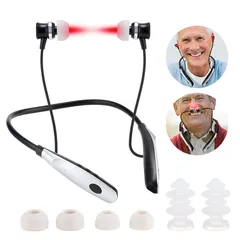 Portable Tinnitus Ear Laser Therapy 650nm LLLT Irradiation Laser Earplug Otitis Media Deafness Nose Rhinitis Sinusitis Treatment