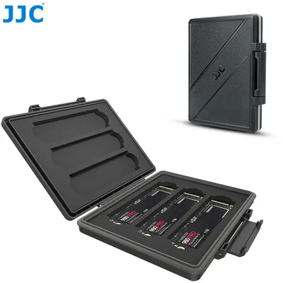 JJC M2 2280 SSD Plastic Case Anti-static Storage Box Memory Holder Protection for 6 x M.2 NVME 2280