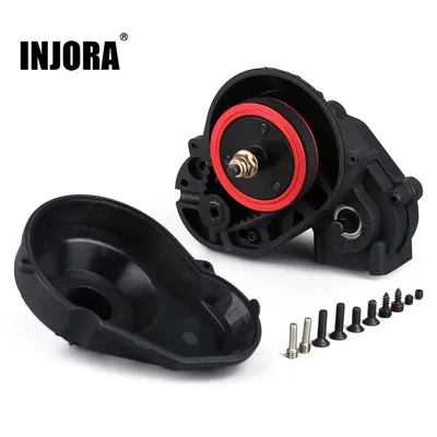 INJORA 3.2mm Gear Belt Drive Transmission Complete Gearbox 1/10 RC Crawler Car Axial SCX10 SCX10 II