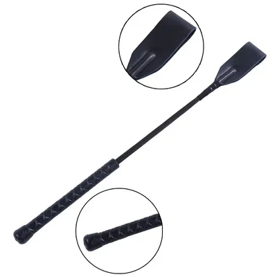 PU Leather Short Horsewhip Riding Crop Portable Lightweight Pointer Horse Whip Stage Performance