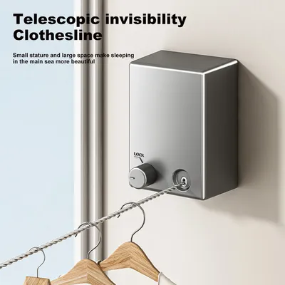 Retractable Clothesline Stainless Seel Pull-Out Clothes-Drying Machine Rope Space-Saving Clothes