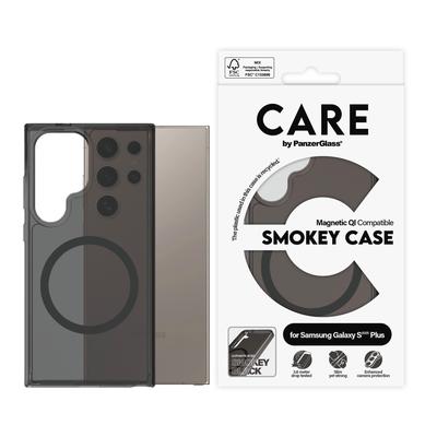 CARE BY PANZERGLASS Handyhülle "Magnetic QI Compatible Smokey Case für Samsung Galaxy S25 Ultra", transparent, B:11cm H:2,5cm T:20cm, Hüllen, Backcover, Schutzhülle, Handyschutzhülle, Case, Schutzcase, stoßfest