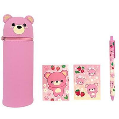 Bear Pencil Pouch Stationery Set