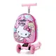 Anime Sanrioed Suitcase Kawaii Hello Kittys 15 Inches Kids Scooters Glowing Wheel Trolley Case Cartoon Travel Boarding Case Gift
