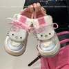 Sanrio's Hello Kitty's Fashion Design Plate Schuhe Y2K Mädchen Cartoon Koreanischer Stil Ästhetische Niedliche Schuhe Damenmode Casual Sneakers