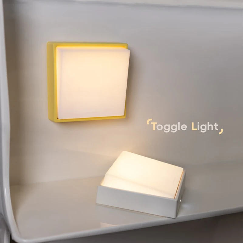 LED-Nachtlicht, minimalistisch, wiederaufladbar, USB-Schalter, Licht, Magnet, Timing für Zuhause, Innenbereich, Schlafzimmer, Nachttische, Timing, Nachtlicht