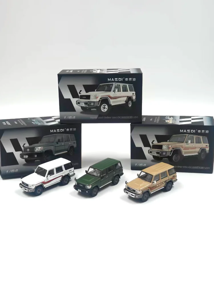 MASSDI 1/64 Maßstab 1994 Land Cruiser LC76 Legierungsautomodell Erwachsene Classic Collection Spielzeug mit statischer Anzeige Image