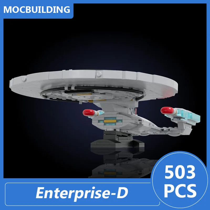 Enterprise-D Modell Moc Bausteine Diy Montieren Ziegel Raum Pädagogisches Kreative Sammlung Spielzeug Display Weihnachten Geschenke 503PCS Image
