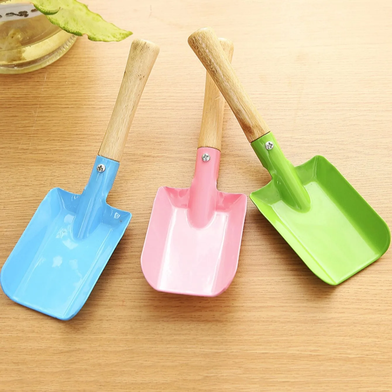 1 Stück-Haushalts sämling kleine Schaufel, Gartengeräte, saftige Schlamm eisens chaufel, Eisens paten Topf blumen schaufel-zufällige Farbe Image