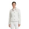 Steppjacke GIL BRET, Damen, Gr. 44, weiß (sanftes weiß), Steppware, Obermaterial: 100% Polyamid, unifarben, casual, regular fit taillenbedeckt, ohne Ausschnitt, Langarm gerader Abschluss, Jacken, mit Umlegekragen