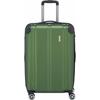 Hartschalen-Trolley TRAVELITE "CITY, verschiedene Größen und Farben", Gr. B/H/T: 44cm x 68cm x 28-31cm 78 l, grün, ABS, unifarben, matt, Basic,elegant,casual,klassisch,modisch, Koffer, Reisegepäck Koffer Volumenerweiterung TSA-Schloss...