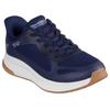 Slip-On Sneaker SKECHERS "BOBS SQUAD 4", Damen, Gr. 41, blau (navy), Mesh, Synthetik, sportlich, Schuhe, Slipper, Freizeitschuh, Halbschuh mit Memory Foam