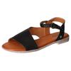 Sandale MUSTANG SHOES, Damen, Gr. 41, schwarz, Lederimitat, casual, Schuhe, Sommerschuh, Sandalette, Riemchensandale in asymmetrischer Form