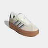 Sneaker ADIDAS SPORTSWEAR, Gr. 39, sanftes weiß, collegiate grün, bliss lila, Leder, Synthetik, sportlich, Schuhe, Design auf den Spuren des adidas Gazelle Bold, Topseller