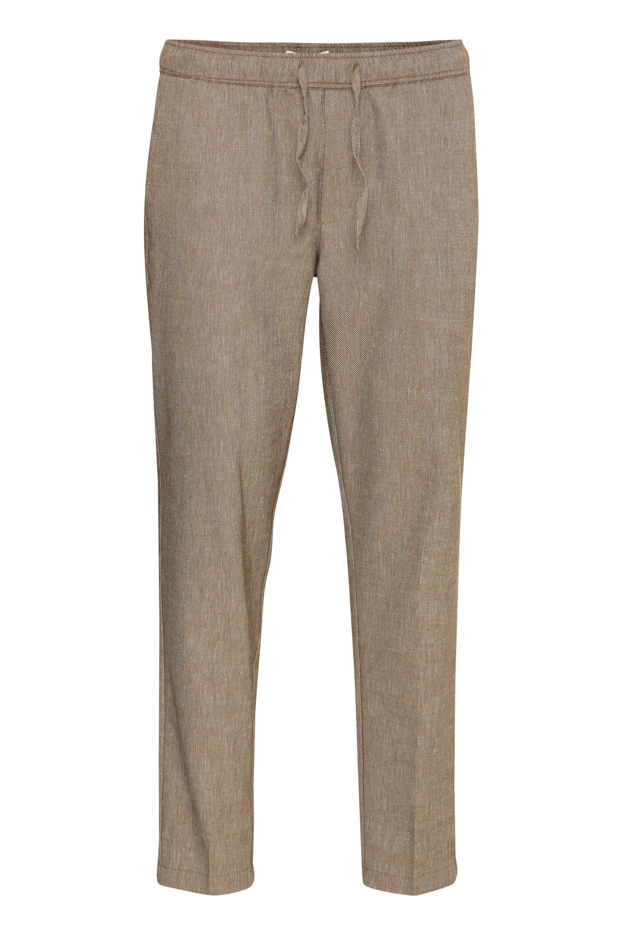 Sweatpants CASUAL FRIDAY "Sweatpants CGPilou", Herren, Gr. 3XL, Länge 32, braun (kangaroo melange), Obermaterial: 35% Polyester Pol. recyc.. 22% Baumwolle CO. 22% Leinen LI. 19% Viskose CV. 2% Elasthan EL., Hosen