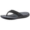 Zehentrenner CROCS "Yukon Vista II Flip", Herren, Gr. 42, schwarz, Lederimitat, sportlich, Schuhe, Sandale, Sommerschuh mit Ziernaht