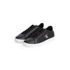 Plateausneaker CALVIN KLEIN JEANS "3 CUPSOLE PU", Herren, Gr. 47, schwarz-weiß (schwarz, weiß), Lederimitat, sportlich, Schuhe, Freizeitschuh, Halbschuh, Schnürschuh mit gepolstertem Schaftrand