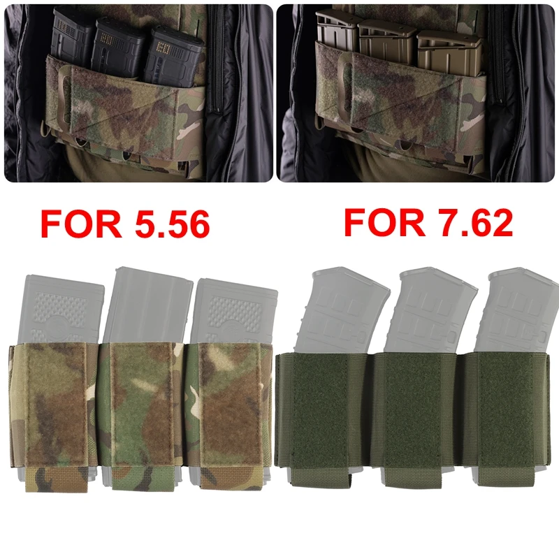 Pochette pour magazines Triple de chasse 5.56 7.62, sac pour magazines simple, Double et Triple pour gilet tactique AK47 AR15, étui pour prise de vue