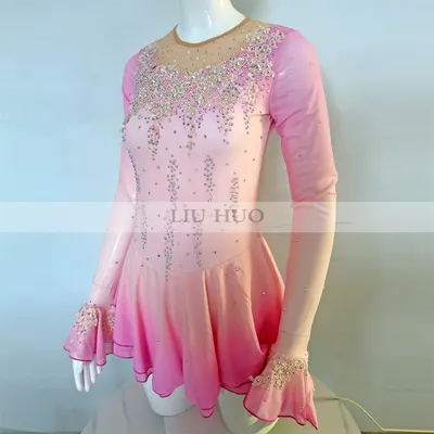 LIUHUO New Ice Dance Figure Skating Dress Women Aldult Teen Girl Customize Costume Performance