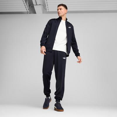 Trainingsanzug PUMA "ESS POLY SUIT CL", Herren, Gr. S, blau (new navy), Trikot, Obermaterial: 100% Polyester, unifarben, sportlich, regular fit, Sportanzüge, Sportanzug im Casual Style Image