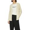 Strickjacke S.OLIVER, Damen, Gr. 38, beige, Feinstrick, Obermaterial: 50% Baumwolle, 50% Viskose, unifarben, casual, gerade Po-bedeckend, Rundhals, Langarm Bündchen, Strickjacken, Feinstrick ohne Verschluss