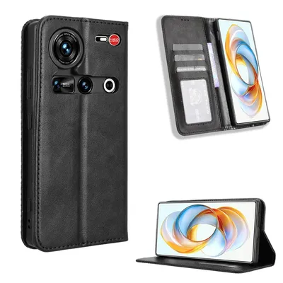 For ZTE Nubia Z70 Ultra Case Luxury Flip PU Leather Wallet Magnetic Adsorption Case For ZTE Nubia Z70Ultra Phone Bags