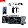 LDZS Sound Amplifier Channel 2.0 HIFI Bluetooth Amp Home Digital Audio 12 v2a BT88 ZY-99 per Car Bass Trebl