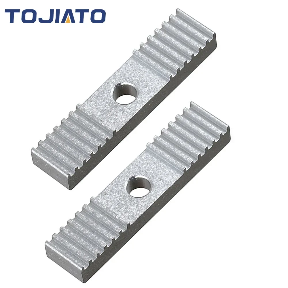 1-10 stücke Reprap DIY GT2 Zahnriemen Befestigungs Stück Aluminium Legierung Zahn pitch 2mm Clamp Festen Clip CNC 9*40mm Für 3D Drucker teil Image