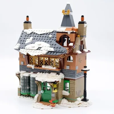 691PCS Winter Dorf Alten Inn MOC Kreative street view Modell Bausteine Architektur DIY Bildung Image
