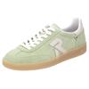 Sneaker RIEKER SPORT "San Diego", Damen, Gr. 39, weiß (mint, sanftes weiß), Veloursleder, sportlich, Schuhe, Retro-Sneaker, Freizeitschuh, Halbschuh mit herausnehmbarem Fußbett