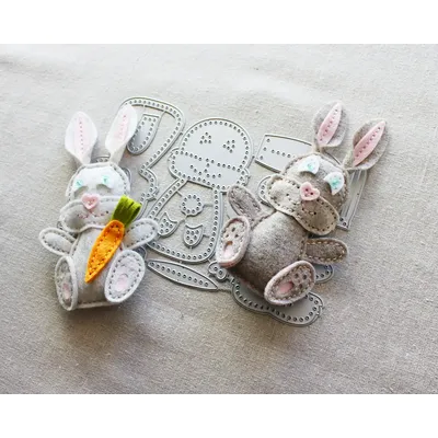 Felt Die Rabbit Metal Cutting Dies For DIY Scrapbook Craft Decoration Template Supplies Greeting