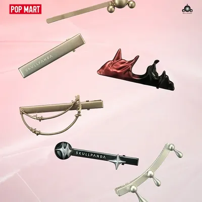 Pop Mart Skullpanda Sound Series Hairpin Combination Clip Decorative Perimeter Blind Box Cute Anime
