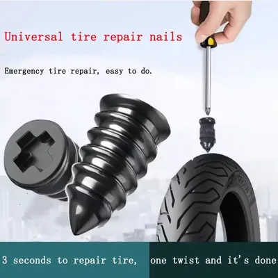 Vacuum Tyre Repair Nail Tire Puncture 10/30pcs Screws Motorcycle Fitting Set Tubeless Wheel Repair