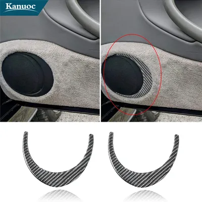 For Porsche Boxter 996 1998-2004 Car Interior Decorative Accessories Carbon Fiber Speaker Surround